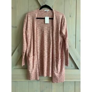 Madewell marled summer ryder cardigan sweater pink new nwt barbie
